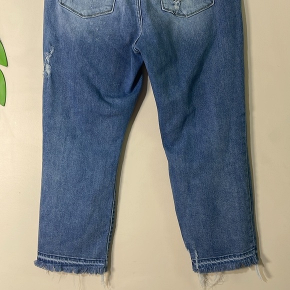 Judy Blue Harley Straight Leg Distressed Hem High Rise Jeans Sz. 14W - Picture 8 of 12